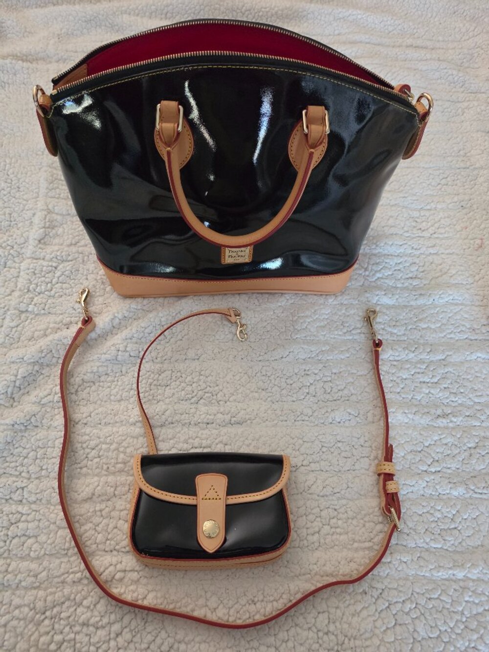 DOONEY & BOURKE BLACK PATENT SET
